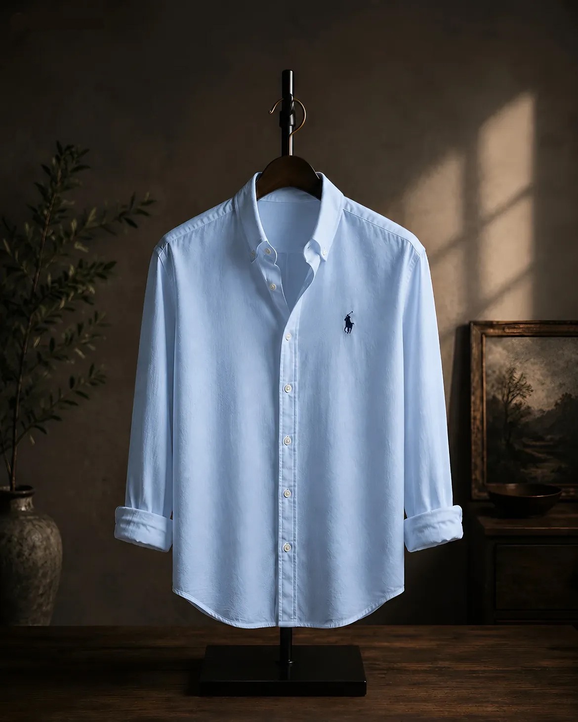 Lavender Stripe Oxford Shirt — Polo Ralph Lauren Custom Fit