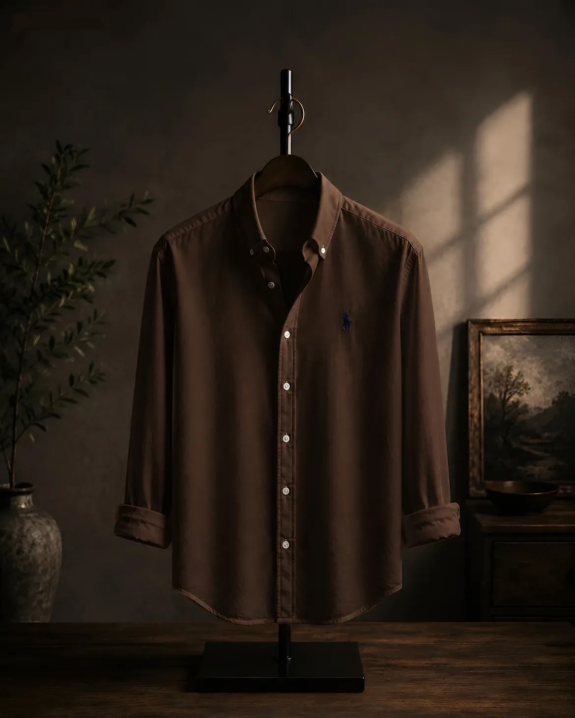  Rich Chocolate Brown Oxford Shirt — Polo Ralph Lauren