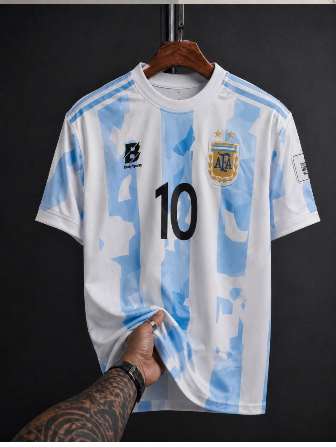  Argentina #10 Copa America Home Jersey — Messi Edition